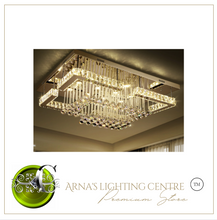Load image into Gallery viewer, "Arna's Luxury Collection" Chandelier K9 Crystal LED Ceiling Chandelier - L100cm x W80 + 80W