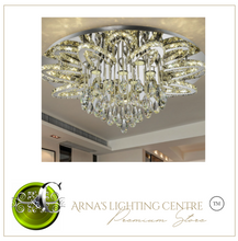 Load image into Gallery viewer, "Arna's Luxury Collection" Chandelier K9 Crystal Led Ceiling Chandelier - 80cm x 105W