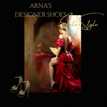 Load image into Gallery viewer, "Arna" Collection Shoes - Handcrafted Original Leathers - Women Shoes Female Print Fabric High Heels Retro Pumps
