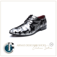 Load image into Gallery viewer, Mens Patent Leather Oxford Shoes Pointed Toe - Many Sizes & Colours