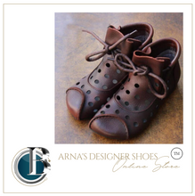 Load image into Gallery viewer, "Arna" Collection Shoes - Handcrafted Originals - Unique Stunning Footwear - Leathers -Ankle Boots for Women Shoes Genuine Leather Shoes