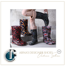 Load image into Gallery viewer, Rainboots/Gumboots Women High-Top Boots Non-slip Waterproof Shoes - NON-SLIP, WATERPROOF, PVC