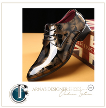 Load image into Gallery viewer, Mens Patent Leather Shoes Pointed Toe Business Wedding Shoes - Many Sizes & Colours