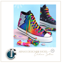 Load image into Gallery viewer, Colourful Rainbow Shoe Laces - Many Colours/Sizes - NEW ARRIVAL
