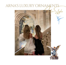 Load image into Gallery viewer, "Arna Lisa" Luxury Vintage Finest Collection - Crystal Golden Boys Copper Brass Vase