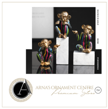 Load image into Gallery viewer, Nordic Sculpture Monkey Statue Book Shelf Accessories x3 - Office Home & Living
