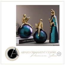 Load image into Gallery viewer, Nordic Abstract Sculpture Golden Book Shelf Accessories - Office Home & Living