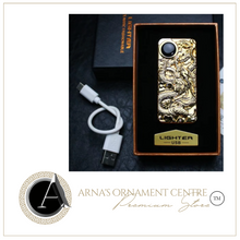 Load image into Gallery viewer, "Arna Lisa" Royal Collection - Top End Unique Business Hi Tech Touch Lighter USB Rechargeable Metal Engraving + Gift Box