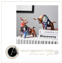 Load image into Gallery viewer, Nordic Sculpture Designer Bull Statue x2 Book Shelf Accessories - Office Home & Living