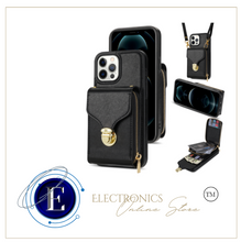 Load image into Gallery viewer, Zipper Purse/Wallet Cards Lanyard Case For iPhone 14 13 12 11 Pro X XS Max XR 8 7 Plus SE 2022 Crossbody