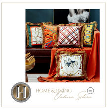 Load image into Gallery viewer, "Arna Royal Victorian Collection" European-Style Sofa Tassel Velvet Cushion Cover
