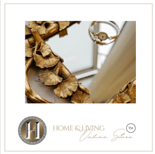 Load image into Gallery viewer, "Arna Collection" Gold Tray's - Nordic Ginkgo Leaf Mirror Display Tray