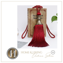 Load image into Gallery viewer, 2PCS Tassel Curtain Tieback Retro Style Curtain Decorative Accessories, Rope Buckle Straps with Hanging Ball