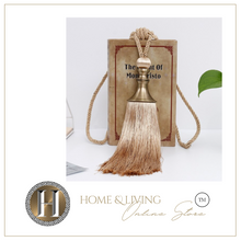 Load image into Gallery viewer, 2PCS Tassel Curtain Tieback Retro Style Curtain Decorative Accessories, Rope Buckle Straps with Hanging Ball