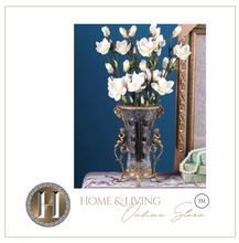 Load image into Gallery viewer, "Arna Lisa" Luxury Vintage Finest Collection - Crystal Golden Boys Copper Brass Vase