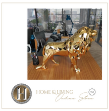 Load image into Gallery viewer, "Arna Lisa" Resin 78*30*56cm Geometric Lion Sculpture Ornament - High Quality