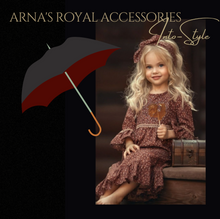 Load image into Gallery viewer, "Arna Collection" Designer Exquisite Umbrella Floral Design Compact - Highest Quality