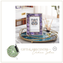 Load image into Gallery viewer, "Arna Lisa" Royal Collection - Luxury Unique Design - Gold Glass Trays Decorative Creative Bird Frame