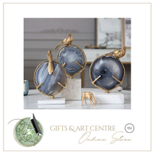 Load image into Gallery viewer, "Arna Collection" Luxury -Natural Agate Marble Bird Figurine Creativity Ornaments Desk Bookcase Natural Material Crafts Living Room Decoration