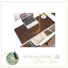 Load image into Gallery viewer, "Legend Collection" - New Men's Genuine Leather Business Desk/Computer Mat Cowhide FREE ENGRAVING PERSONALISE