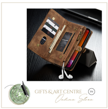 Load image into Gallery viewer, "Arna Lisa" Royal Collection - Designer Leather iPhone Case/Wallet 2 in 1 Magnetic iPhone 12-14