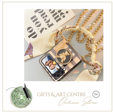 Load image into Gallery viewer, Designer Teddy Bear Samsung Case + Ring Stand - Galaxy Zip Flip 3 - Galaxy Zip Flip 4 (Many Styles)