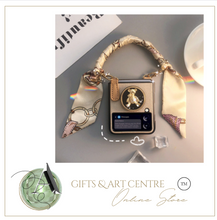 Load image into Gallery viewer, Designer Teddy Bear Samsung Case + Ring Stand - Galaxy Zip Flip 3 - Galaxy Zip Flip 4 (Many Styles)