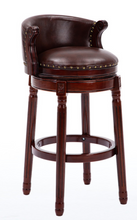 Load image into Gallery viewer, "Arna Royal Victorian Collection" Luxury Plus Furniture - Exquisite American Style Leather Bar Stools