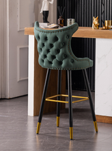 Load image into Gallery viewer, "Arna Royal Victorian Collection" Luxury Plus Furniture - High End Italian Dome Bar Stools x2