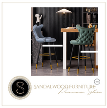 Load image into Gallery viewer, "Arna Royal Victorian Collection" Luxury Plus Furniture - High End Italian Dome Bar Stools x2