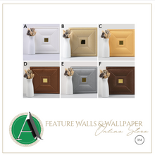 Load image into Gallery viewer, "Arna" Collections - DIY - Custom Wall 3D Wall Stickers Self Adhesive Embossed Foam Panel
