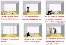 Load image into Gallery viewer, "Arna Collection" - Wall Paper - Hand-Painted Pet Restaurant, Pet Shop, Background Wall Wallpaper - Perfect for Feature Walls 4 Square Meter