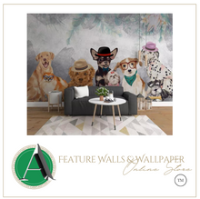 Load image into Gallery viewer, "Arna Collection" - Wall Paper - Hand-Painted Pet Restaurant, Pet Shop, Background Wall Wallpaper - Perfect for Feature Walls 12 Square Meter