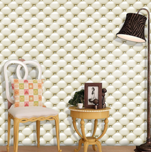 Load image into Gallery viewer, "Arna Collection" - Wall Paper - Luxury Pearl 3D Faux Leather Wallpaper Soft (Many Colours)