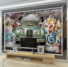 Load image into Gallery viewer, "Arna Collection" - Feature Wall - Retro Car Wall Sticker Removable 3D - 8 Square Meters