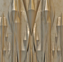 Load image into Gallery viewer, "Arna Collection" - Feature Wall - Light Luxury Abstract Pattern Gold Geometric Art Wall Sticker Removable - 12 Square Meters