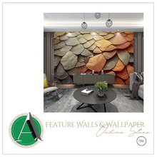 Load image into Gallery viewer, "Arna Collection" - Feature Wall - 3D Modern Nordic Relief Layered Shale Texture Sandstone Wall Sticker Removable - 12 Square Meters