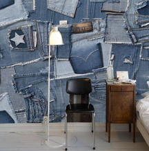 Load image into Gallery viewer, "Arna Collection" - Feature Wall - Retro Denim Jean Wall Sticker Removable - 8 Square Meters (Many Sizes)