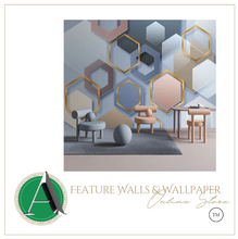 Load image into Gallery viewer, "Arna Collection" - Feature Wall - Abstract 3D Solid Geometric Wall Sticker Removable - 8 Square Meters (Many Sizes)