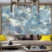 Load image into Gallery viewer, "Arna Collection" - Feature Wall - Blue & Gold Marble Wall Sticker Removable - 8 Square Meters (Many Sizes)
