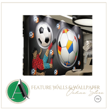 Load image into Gallery viewer, "Arna Collection" - Feature Wall - 3D Soccer Wall Sticker Removable - 8 Square Meters (Many Sizes)