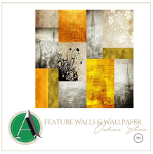 Load image into Gallery viewer, "Arna Collection" - Feature Wall - 3D Abstract Yellow Textures Wall Sticker Removable - 12 Square Meters (Many Sizes)
