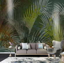 Load image into Gallery viewer, "Arna Collection" - Feature Wall - Modern Nordic Leaves Tropical Plants Fresco Wall Sticker Removable - 10 Square Meters (Many Sizes)