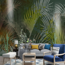 Load image into Gallery viewer, "Arna Collection" - Feature Wall - Modern Nordic Leaves Tropical Plants Fresco Wall Sticker Removable - 10 Square Meters (Many Sizes)