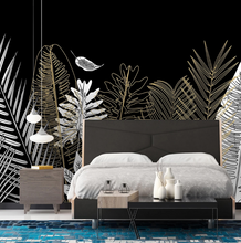 Load image into Gallery viewer, "Arna Collection" - Feature Wall - Modern Nordic Leaves Wall Sticker Removable - 10 Square Meters (Many Sizes)