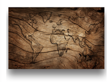 Load image into Gallery viewer, "Arna Collection" - Feature Wall - Vintage Wood Grain Map Wall Sticker Removable - 10 Square Meters (Many Sizes)