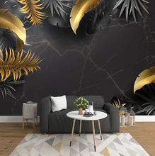 Load image into Gallery viewer, "Arna Collection" - Feature Wall - Vintage Gold & Silver Wall Sticker Removable - 10 Square Meters (Many Sizes)