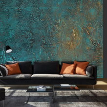 Load image into Gallery viewer, "Arna Collection" - Feature Wall - European Figures Oil Painting Green & Gold Wall Sticker Removable - 10 Square Meters (Many Sizes)