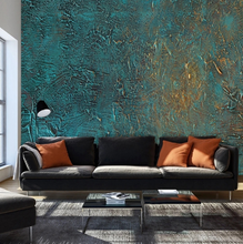 Load image into Gallery viewer, "Arna Collection" - Feature Wall - European Figures Oil Painting Green & Gold Wall Sticker Removable - 10 Square Meters (Many Sizes)