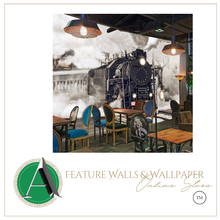 Load image into Gallery viewer, "Arna Collection" - Feature Wall - Train Wall Sticker Removable - 10 Square Meters (Many Sizes)